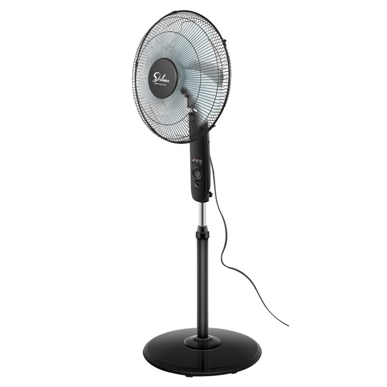 CG INTERNATIONAL TRADING Black Standalone 3Speed 16 In. Floor Fan With